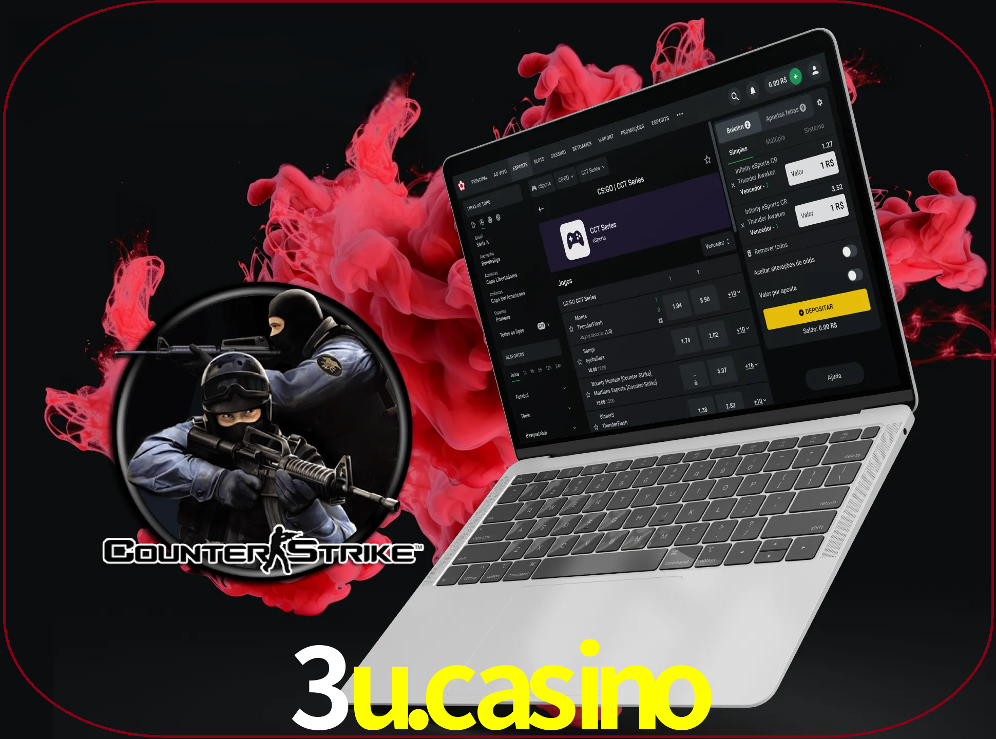 Um grande número de jogos irá agradar aos fãs deste jogo de tiro no sítio Web e na aplicação da empresa 3U.CASINO.