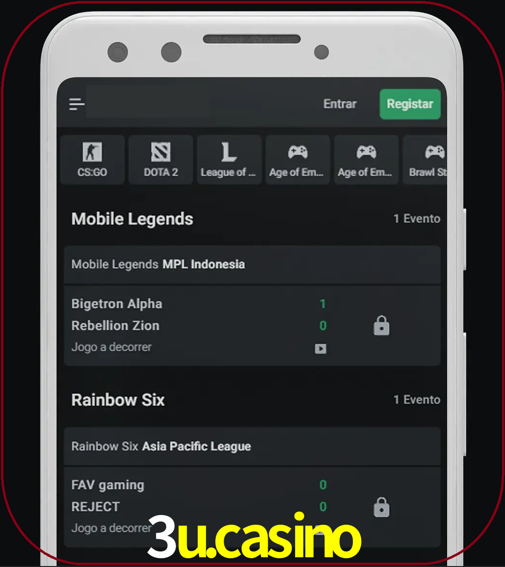 Esportes permitem apostar nos maiores torneios.