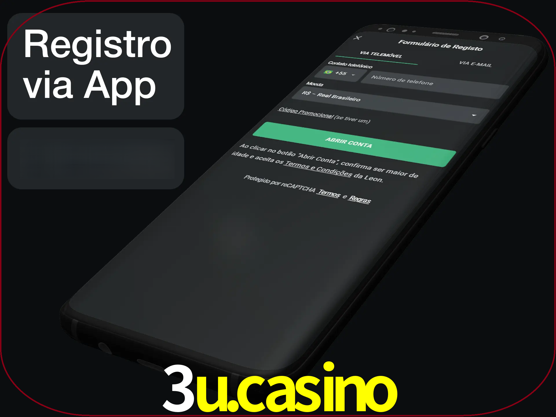 Registre-se quiclly em LeonBet usando o aplicativo.