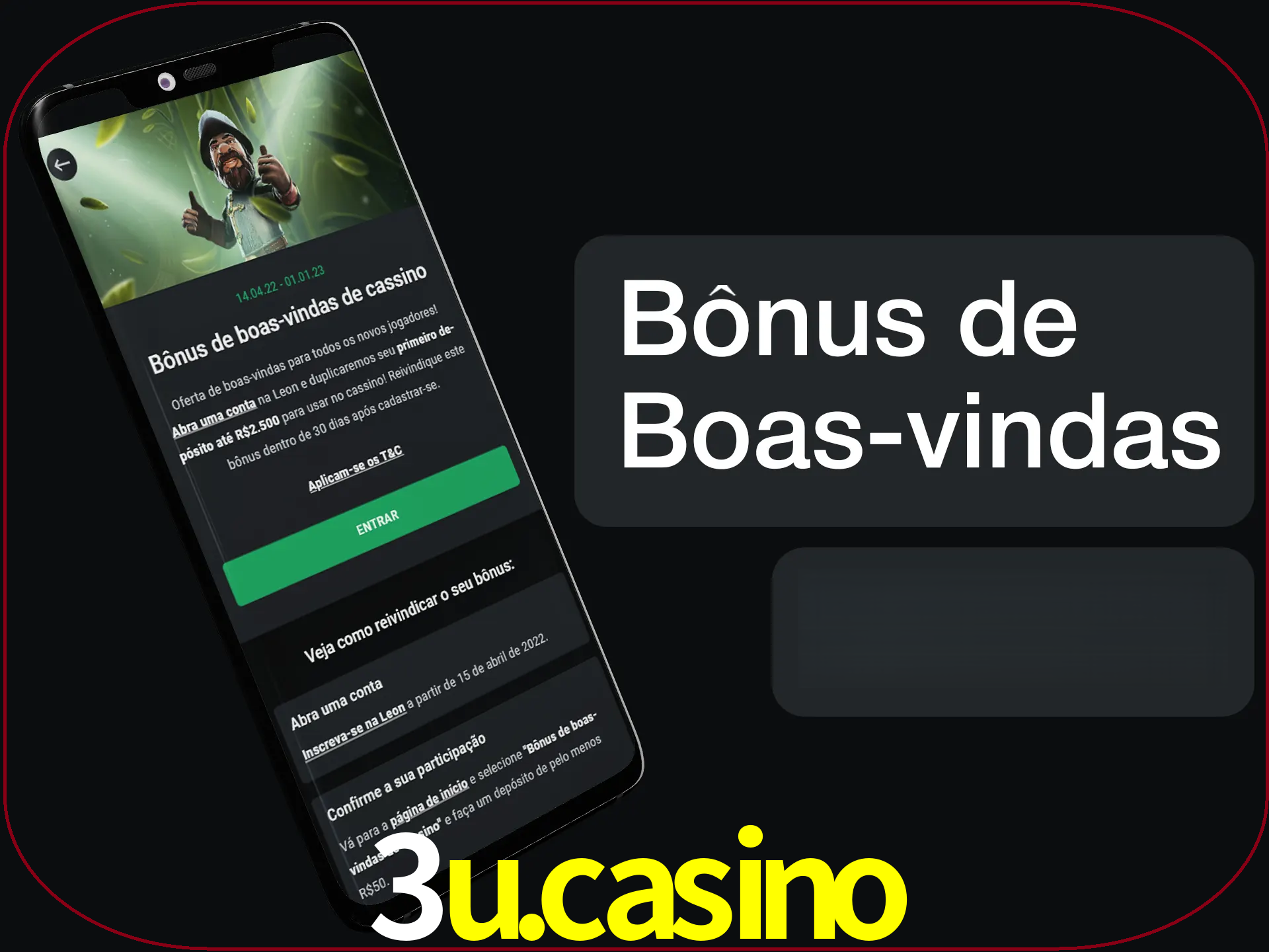 Não se esqueça de usar o bônus de boas-vindas.